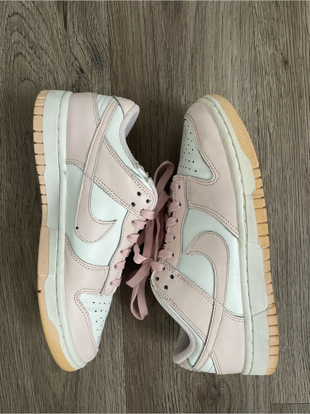 Women Size 6.5 Nike Dunk Low Orange Pearl Light Pink Shoes